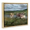 Stupell Industries Longhorn Cattle Trio Floating Frame By Kathy Winkler 